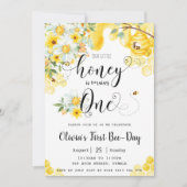 Onze kleine honing is een bijenbloem 1e verjaardag kaart (Voorkant)