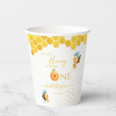 Onze kleine honing wordt één bijendag papieren bekers (Voorkant)