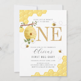 Onze kleine honingbij 1e bijendag verjaardag kaart