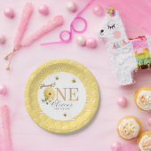 Onze kleine honingbij 1e bijendag verjaardag papieren bordje (Feest)