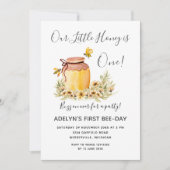 Onze kleine honingbij eerste verjaardag kaart (Voorkant)