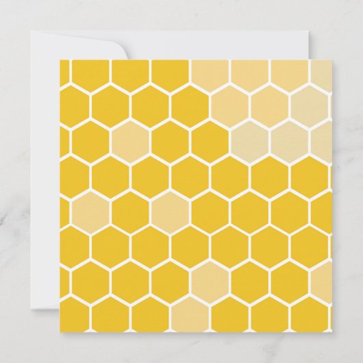 Onze kleine honingbij eerste verjaardag uitnodigin kaart (Achterkant)