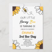 Onze kleine honingbij hommel verjaardagsfeestje kaart (Voorkant)