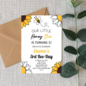 Onze kleine honingbij hommel verjaardagsfeestje kaart