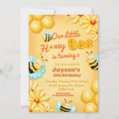 Onze kleine honingbij verjaardag kaart (Voorkant)