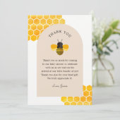 Onze kleine honingbijenfeest bedankt kaart (Staand voorkant)