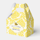 Onze kleine honingbijenkorf bedankdoosjes (Achterkant)