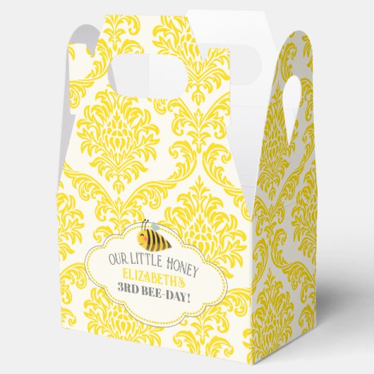 Onze kleine honingbijenkorf bedankdoosjes (Geopend)