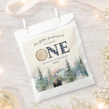 Onze kleine houthakker Beer blauw 1e verjaardagsfe