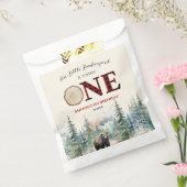 Onze kleine houthakker Beer rood 1e verjaardagsfee Bedankzakje (Gezegeld)