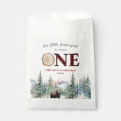 Onze kleine houthakker Beer rood 1e verjaardagsfee Bedankzakje (Voorkant)