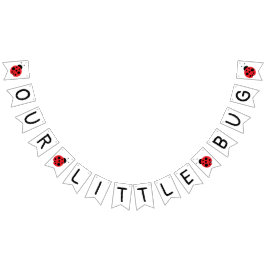 Onze kleine insectenbanner, ladybug banner, verjaa vlaggetjes