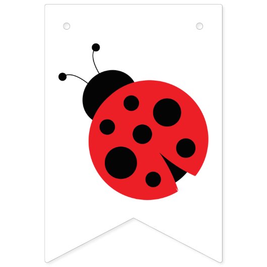 Onze kleine insectenbanner, ladybug banner, verjaa vlaggetjes (Eerste vlag)