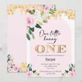 Onze kleine jongeling is de eerste verjaardag kaart (Voorkant / Achterkant)