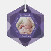 Onze kleine juweeltje februari Birthstone Baby Bir Glas Ornament (Voorkant)