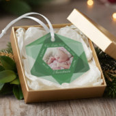 Onze kleine juweeltje kan geboortesteen Baby geboo Glas Ornament