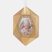 Onze kleine juweeltje november Birthstone Baby Bir Glas Ornament (Voorkant links)