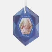 Onze kleine juweeltje September Birthstone Baby Ge Glas Ornament (Voorkant links)