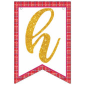 Onze kleine kalkoen (meisje) verjaardag bunting ba vlaggetjes (Tweede vlag)