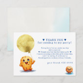 Onze kleine koekje draaien één foto 1e verjaardag bedankkaart (Voorkant / Achterkant)