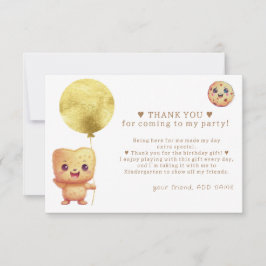 Onze kleine koekje draaien één foto 1e verjaardag bedankkaart