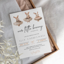 Onze kleine konijntje verjaardag kaart