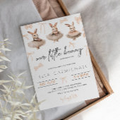 Onze kleine konijntje verjaardag kaart