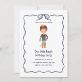 Onze kleine koning 1e verjaardag kaart (Voorkant)