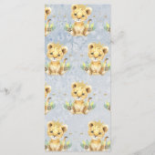 Onze kleine Koning Lion Crown-ballon, 1e verjaarda Menu (Achterkant)