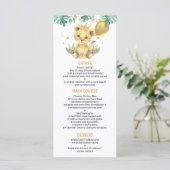 Onze kleine Koning Lion Crown-ballon, 1e verjaarda Menu (Staand voorkant)