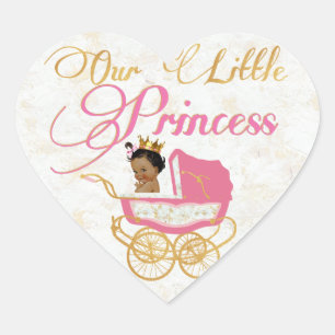 Onze kleine koninklijke afrikaanse prinses gunst S Hart Sticker