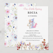 Onze kleine lentesbloem 1st verjaardag kaart (Voorkant / Achterkant)