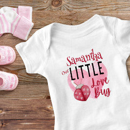 Onze Kleine Liefde Bug Schattigee Valentijn Naam Romper