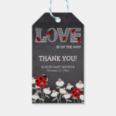 Onze kleine liefde bug schoolbord Baby shower Cadeaulabel (Voorkant)