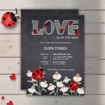 Onze kleine liefde bug schoolbord Baby shower