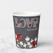 Onze kleine liefde bug schoolbord Baby shower Papieren Bekers (Achterkant)