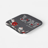 Onze kleine liefde bug schoolbord Baby shower Papieren Bordje (Gebogen)