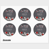 Onze kleine liefde bug schoolbord Baby shower Ronde Sticker (Vel)