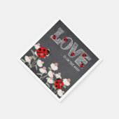 Onze kleine liefde bug schoolbord Baby shower Servet (Hoek)