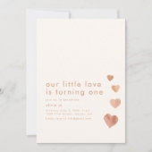 Onze kleine liefde is het draaien van een verjaard kaart (Voorkant)