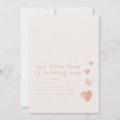 Onze kleine liefde is het draaien van een verjaard kaart (Voorkant)