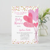 Onze kleine liefje baby shower uitnodiging (Staand voorkant)