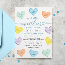 Onze Kleine Liefje Candy Hearts Baby Shower