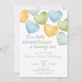 Onze kleine Liefje gesprek hart Verjaardag Kaart (Voorkant)