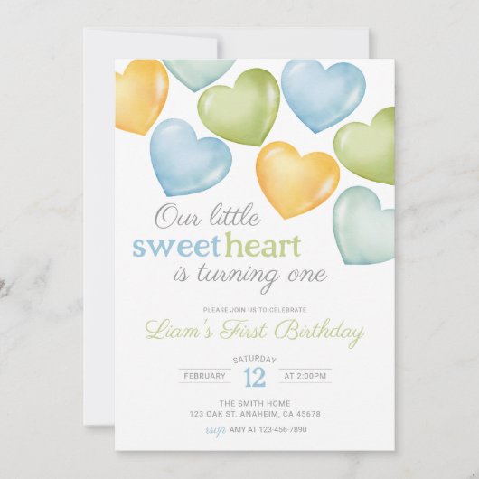 Onze kleine Liefje gesprek hart Verjaardag Kaart (Voorkant)