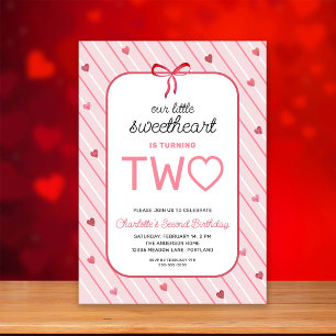 Onze Kleine Liefje Is Twee Hartjes Strikken Verjaa Kaart