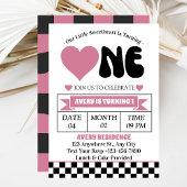 Onze kleine liefje roze hart meisje 1e verjaardag kaart