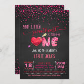 Onze kleine liefje wordt een uitnodiging B (Voorkant / Achterkant)