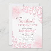 Onze kleine liefje wordt één verjaardag kaart (Voorkant)