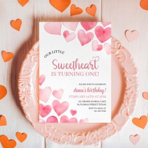 Onze kleine liefje wordt één verjaardag kaart